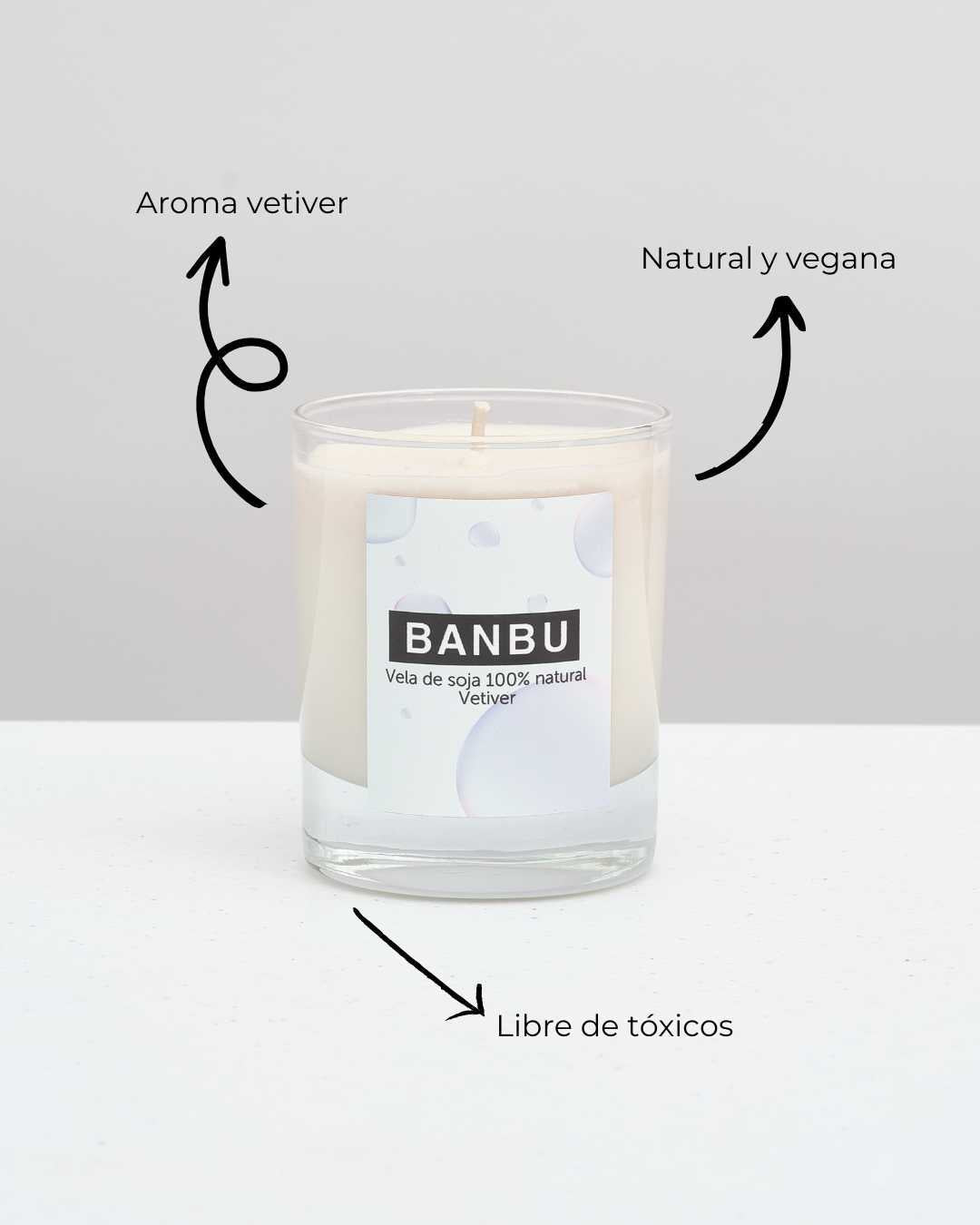 Vela de Soja Natural Aroma Vetiver - Montber Professional Brand