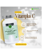 VITAMPLUS C - Vitamina C con complejo vegetal digestivo y antioxidante - 120 cápsulas - Montber Professional Brand
